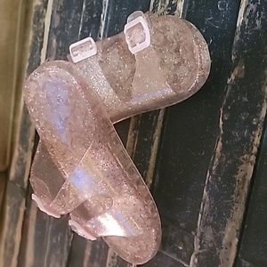 Girls Glitter Jelly sandals sz 3